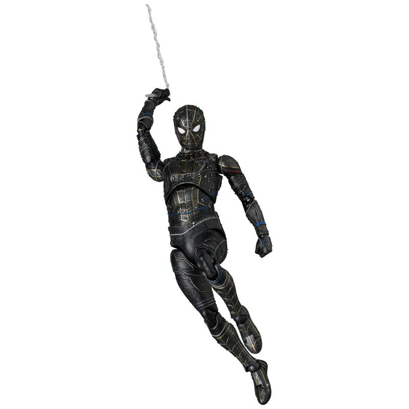 Spider-Man: No Way Home - Spider-Man - Mafex (No.308) - Black & Gold Suit (Medicom Toy)ㅤ – Medicom Toy – ActionFigureBrasil