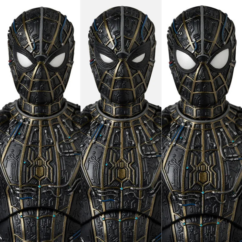 Spider-Man: No Way Home - Spider-Man - Mafex (No.308) - Black & Gold Suit (Medicom Toy)ㅤ – Medicom Toy – ActionFigureBrasil
