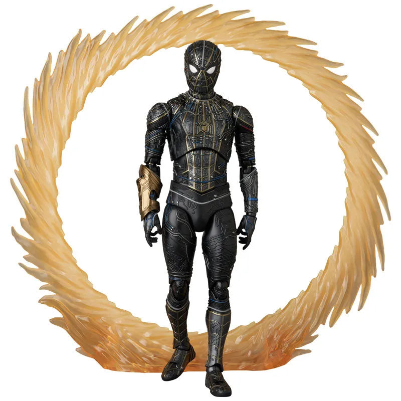 Spider-Man: No Way Home - Spider-Man - Mafex (No.308) - Black & Gold Suit (Medicom Toy)ㅤ – Medicom Toy – ActionFigureBrasil