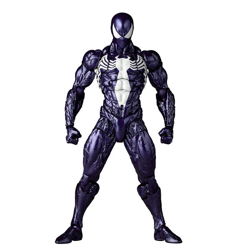 Spider-Man - Symbiote Spider-Man - Amazing Yamaguchi - Revoltech - Purple Ver. (Kaiyodo)ㅤ – Kaiyodo – ActionFigureBrasil