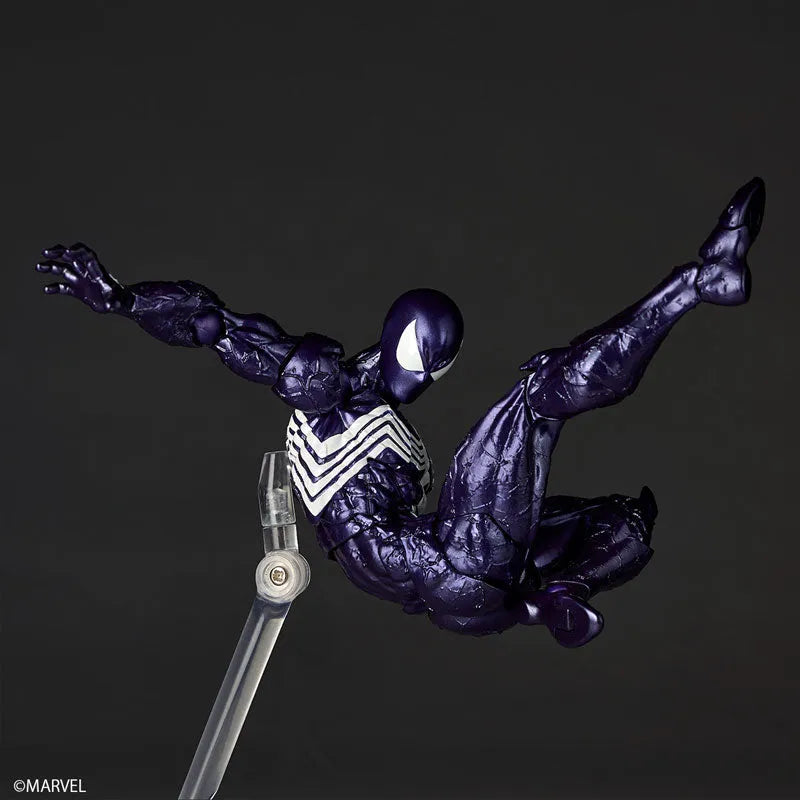 Spider-Man - Symbiote Spider-Man - Amazing Yamaguchi - Revoltech - Purple Ver. (Kaiyodo)ㅤ – Kaiyodo – ActionFigureBrasil