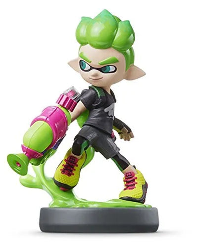 Splatoon 2 - Inkling - Amiibo - Amiibo Splatoon Series - Boy, Neon Green (Nintendo)ㅤ – Nintendo As Manufacturer – ActionFigure Brasil