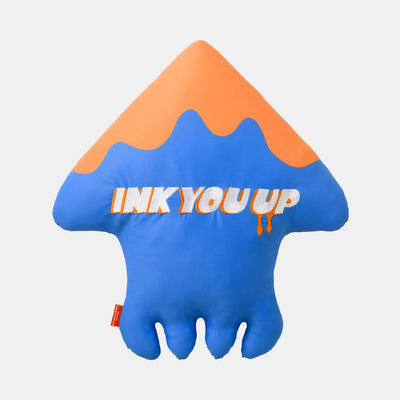Splatoon - INK YOU UP Squid Cushion - Blue Ver. - Nintendo Tokyo Exclusive (Nintendo Store)ㅤ – Nintendo Store – ActionFigure Brasil — ângulo diferente
