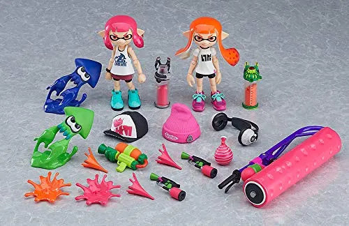 Splatoon - Splatoon 2 - Inkling - Figma #400-DX - Splatoon Girl - DX Edition (Max Factory)ㅤ – Max Factory – ActionFigureBrasil