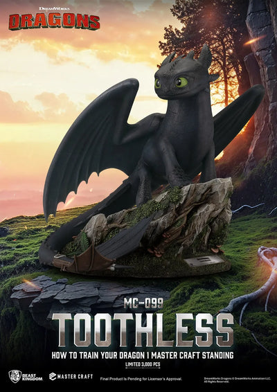 Standing Toothless - LIMITED EDITION: 3000 – Beast Kingdom – ActionFigure Brasil