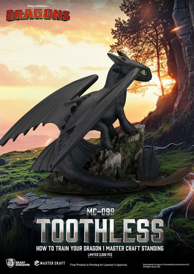 Standing Toothless - LIMITED EDITION: 3000 – Beast Kingdom – ActionFigure Brasil