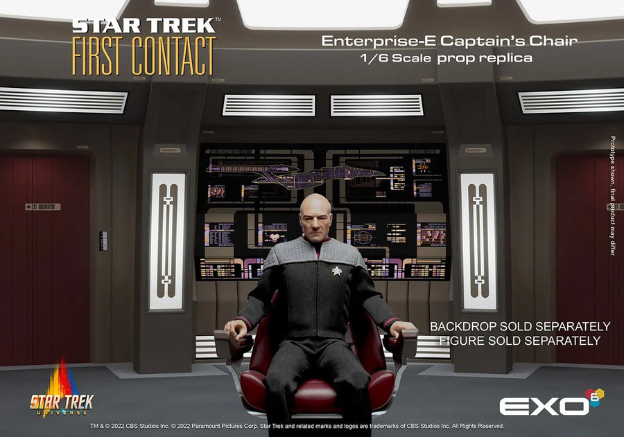 Star Trek: First Contact Enterprise-E Captain’s Chair – EXO-6 – ActionFigure Brasil