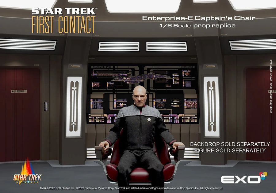 Star Trek: First Contact Enterprise-E Captain’s Chair – EXO-6 – ActionFigure Brasil