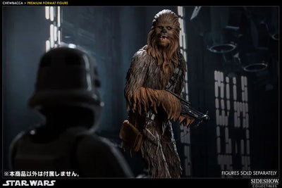 Star Wars 1/4 Scale Premium Figure - Chewbaccaㅤ – Sideshow Collectibles – ActionFigureBrasil — embalagem