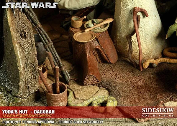 Star Wars 1/6 Scale Figure - Environments Of Star Wars Yoda's Dagobah Hutㅤ – Gantaku – ActionFigure Brasil