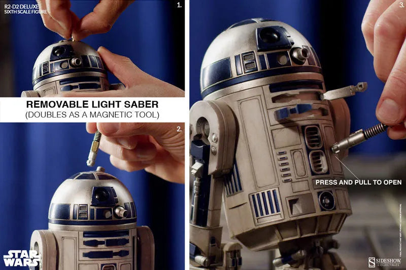 Star Wars 1/6 Scale Figure Heroes of Rebellion R2-D2ㅤ – Sideshow Collectibles – ActionFigure Brasil