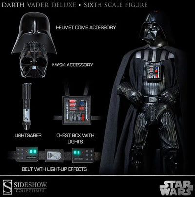 Star Wars 1/6 Scale Figure - Lords of the Sith: Darth Vader (Return of the Jedi)ㅤ – Sideshow Collectibles – ActionFigureBrasil — close