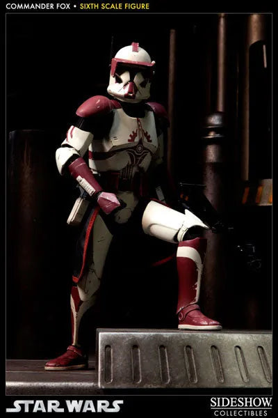 Star Wars 1/6 Scale Figure - Militaries Of Star Wars Clone Commander Foxㅤ – Sideshow Collectibles – ActionFigure Brasil — ângulo diferente