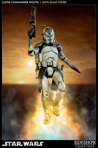 Star Wars 1/6 Scale Figure - Militaries Of Star Wars: Clone Commander Wolffeㅤ – Sideshow Collectibles – ActionFigure Brasil