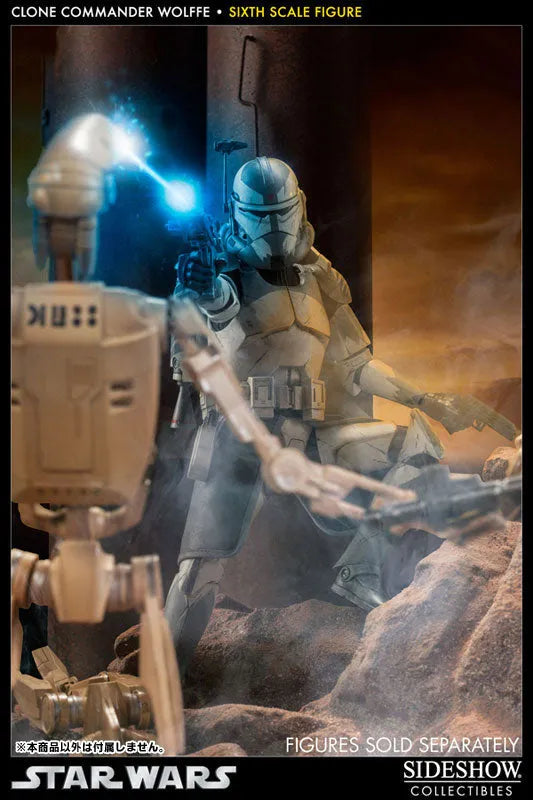 Star Wars 1/6 Scale Figure - Militaries Of Star Wars: Clone Commander Wolffeㅤ – Sideshow Collectibles – ActionFigure Brasil