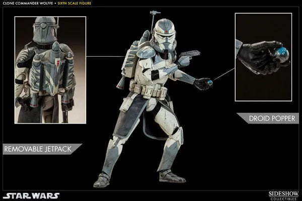 Star Wars 1/6 Scale Figure - Militaries Of Star Wars: Clone Commander Wolffeㅤ – Sideshow Collectibles – ActionFigure Brasil