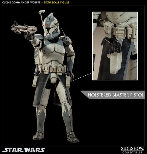 Star Wars 1/6 Scale Figure - Militaries Of Star Wars: Clone Commander Wolffeㅤ – Sideshow Collectibles – ActionFigure Brasil