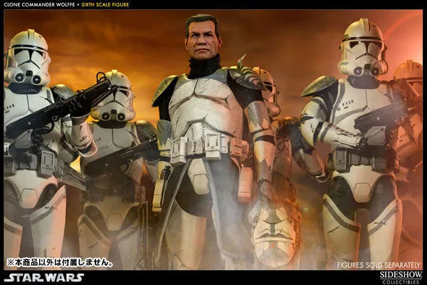 Star Wars 1/6 Scale Figure - Militaries Of Star Wars: Clone Commander Wolffeㅤ – Sideshow Collectibles – ActionFigure Brasil