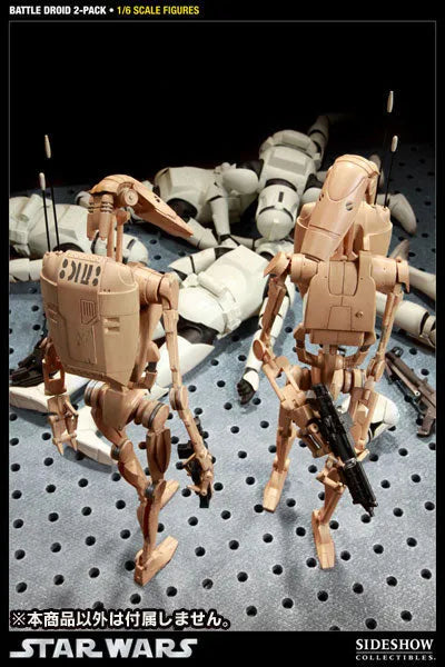 Star Wars 1/6 Scale Figure - Militaries Of Star Wars Infantry Battle Droid (Set Of 2)ㅤ – Sideshow Collectibles – ActionFigure Brasil