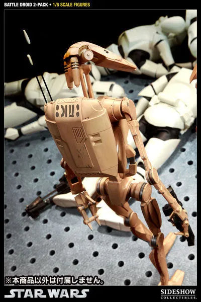 Star Wars 1/6 Scale Figure - Militaries Of Star Wars Infantry Battle Droid (Set Of 2)ㅤ – Sideshow Collectibles – ActionFigure Brasil