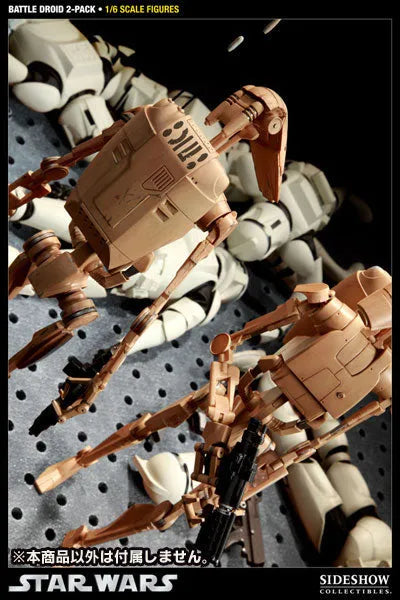 Star Wars 1/6 Scale Figure - Militaries Of Star Wars Infantry Battle Droid (Set Of 2)ㅤ – Sideshow Collectibles – ActionFigure Brasil