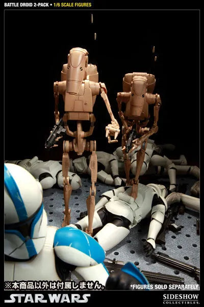 Star Wars 1/6 Scale Figure - Militaries Of Star Wars Infantry Battle Droid (Set Of 2)ㅤ – Sideshow Collectibles – ActionFigure Brasil