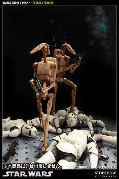 Star Wars 1/6 Scale Figure - Militaries Of Star Wars Infantry Battle Droid (Set Of 2)ㅤ – Sideshow Collectibles – ActionFigureBrasil — close
