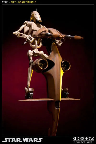 Star Wars 1/6 Scale Figure - Militaries Of Star Wars S.T.A.P. Vehicle (With Battle Droid)ㅤ – Sideshow Collectibles – ActionFigure Brasil