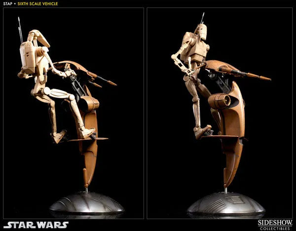 Star Wars 1/6 Scale Figure - Militaries Of Star Wars S.T.A.P. Vehicle (With Battle Droid)ㅤ – Sideshow Collectibles – ActionFigure Brasil