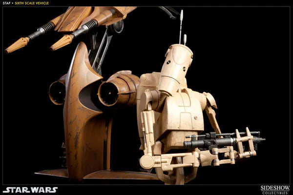 Star Wars 1/6 Scale Figure - Militaries Of Star Wars S.T.A.P. Vehicle (With Battle Droid)ㅤ – Sideshow Collectibles – ActionFigure Brasil