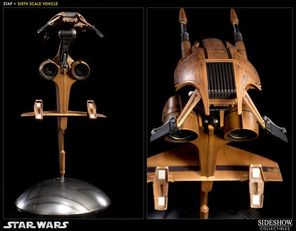Star Wars 1/6 Scale Figure - Militaries Of Star Wars S.T.A.P. Vehicle (With Battle Droid)ㅤ – Sideshow Collectibles – ActionFigure Brasil