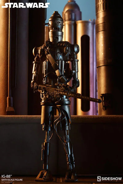 "Star Wars" 1/6 Scale Figure Scum & Villainy Of Star Wars IG-88 (Version 2)ㅤ – Sideshow Collectibles – ActionFigure Brasil — embalagem