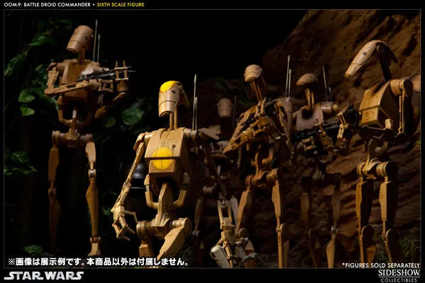Star Wars 1/6 Scale Fully Posable Figure:Militaries Of Star Wars - OOM-9 Battle Droid Commanderㅤ – Sideshow Collectibles – ActionFigure Brasil