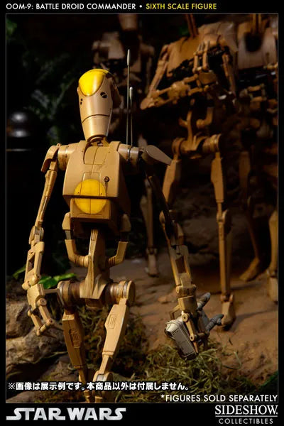 Star Wars 1/6 Scale Fully Posable Figure:Militaries Of Star Wars - OOM-9 Battle Droid Commanderㅤ – Sideshow Collectibles – ActionFigure Brasil