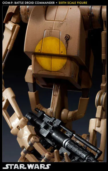 Star Wars 1/6 Scale Fully Posable Figure:Militaries Of Star Wars - OOM-9 Battle Droid Commanderㅤ – Sideshow Collectibles – ActionFigure Brasil