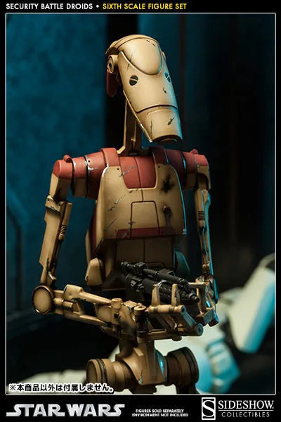 "Star Wars" 1/6 Scale Fully Poseable Figure Militaries Of Star Wars Security Battle Droid (Set Of 2)ㅤ – Sideshow Collectibles – ActionFigure Brasil — embalagem