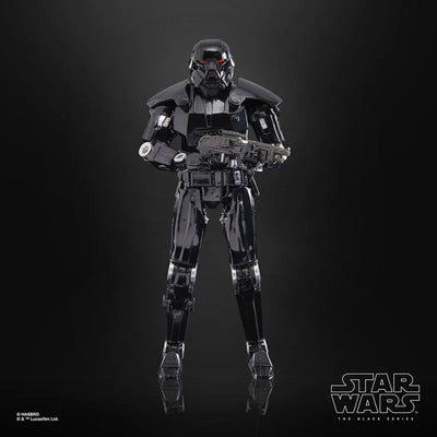 "Star Wars" "BLACK Series" 6 Inch Action Figure Dark Trooper [TV Show "The Mandalorian"]ㅤ – Hasbro – ActionFigureBrasil — com base expositora