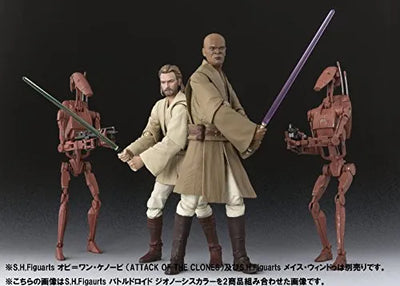 Star Wars: Episode II – Attack of the Clones - Battle Droid - C-3PO - S.H.Figuarts - Geonosis Color (Bandai)ㅤ – Bandai – ActionFigureBrasil