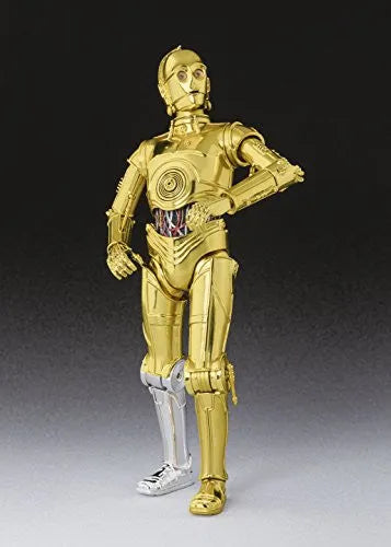 Star Wars: Episode IV - A New Hope - C-3PO - S.H.Figuarts - A New Hope (Bandai)ㅤ – Bandai – ActionFigureBrasil — ângulo diferente