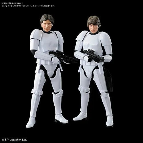 Star Wars: Episode IV – A New Hope - Han Solo - Characters & Creatures - Star Wars Plastic Model - 1/12 - Stormtrooper Ver. (Bandai)ㅤ – Bandai – ActionFigureBrasil