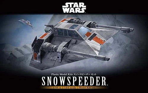 Star Wars: Episode V – The Empire Strikes Back - Spacecrafts & Vehicles - Star Wars Plastic Model - Snowspeeder - 1/48 (Bandai)ㅤ – Bandai – ActionFigureBrasil