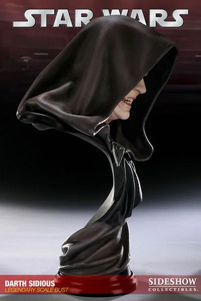 Star Wars - Legendary Scale Bust: Darth Sidiousㅤ – Sideshow Collectibles – ActionFigureBrasil — close