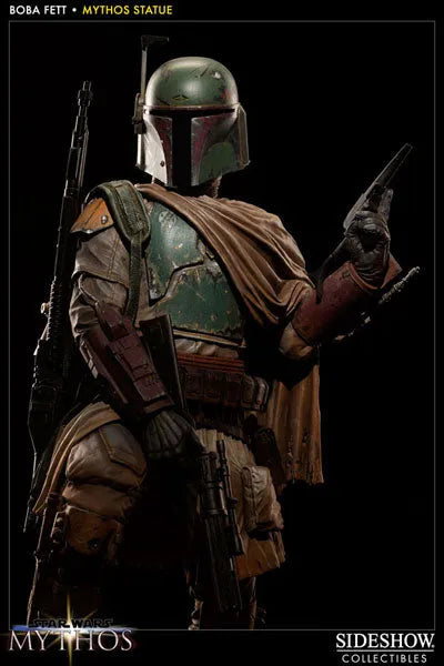 Star Wars Mythos Statue - Boba Fettㅤ – Sideshow Collectibles – ActionFigureBrasil — acessórios