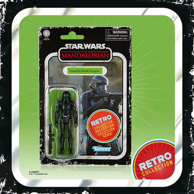 "Star Wars" "RETRO Series" 3.75 Inch Action Figure Imperial Death Trooperㅤ – Hasbro – ActionFigureBrasil — ângulo diferente