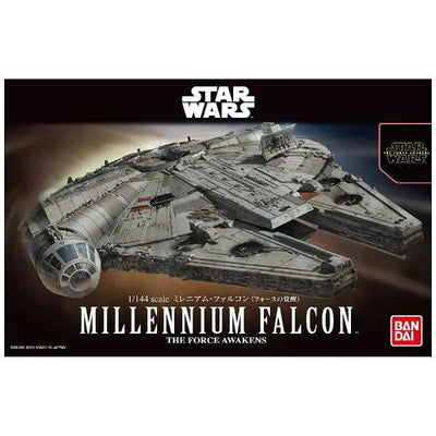 Star Wars - Star Wars: The Force Awakens - BB-8 - Chewbacca - Finn - Han Solo - Rey - Spacecrafts & Vehicles - Star Wars Plastic Model - Millennium Falcon - 1/144 (Bandai)ㅤ – Bandai – ActionFigureBrasil — detalhe do produto