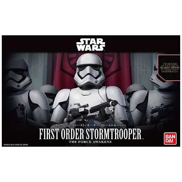 Star Wars - Star Wars: The Force Awakens - First Order Stormtrooper - Characters & Creatures - Star Wars Plastic Model - 1/12 (Bandai)ㅤ – Bandai – ActionFigure Brasil