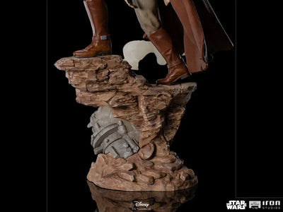 Star Wars Statue "Battle Diorama Series" 1/10 Obi-Wan Kenobiㅤ – Iron Studios – ActionFigure Brasil — ambientada
