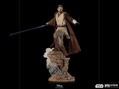 Star Wars Statue "Battle Diorama Series" 1/10 Obi-Wan Kenobiㅤ – Iron Studios – ActionFigure Brasil — ângulo diferente
