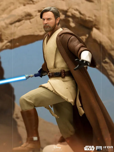 Star Wars Statue "Battle Diorama Series" 1/10 Obi-Wan Kenobiㅤ – Iron Studios – ActionFigure Brasil — embalagem