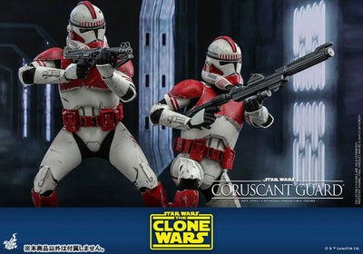 Star Wars: The Clone Wars - Coruscant Guard - 1/6 - TV Masterpiece (Hot Toys)ㅤ – Hot Toys – ActionFigureBrasil — com base expositora